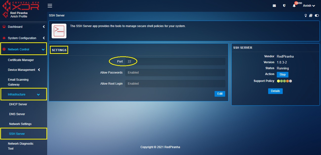 crystal-eye-xdr-change-port-for-ssh-services2