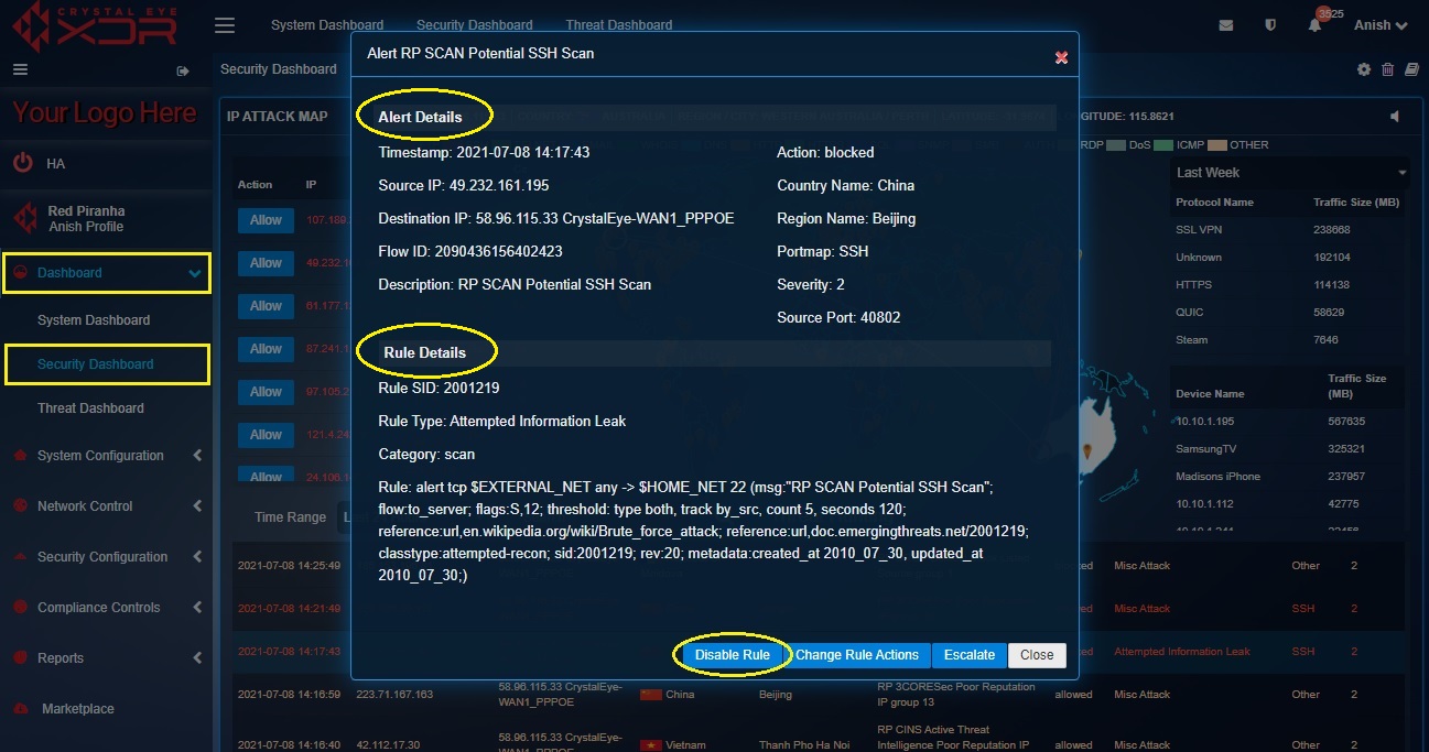 crystal-eye-xdr-disable-idps-rule-security-dashboard2