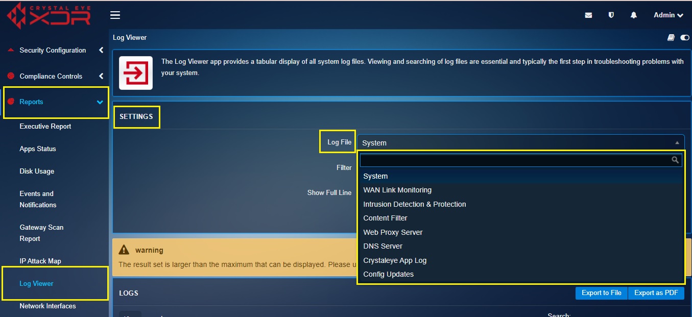 crystal-eye-xdr-log-viewer